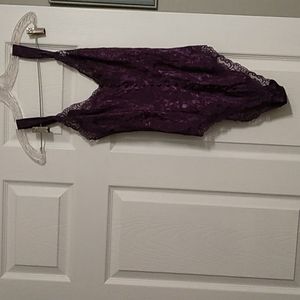 Vintage Victoria's Secret Purple Teddy size Small NEVER WORN  Gold Lable      T1